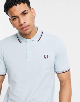 light blue fred perry