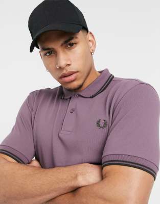 fred perry purple shirt