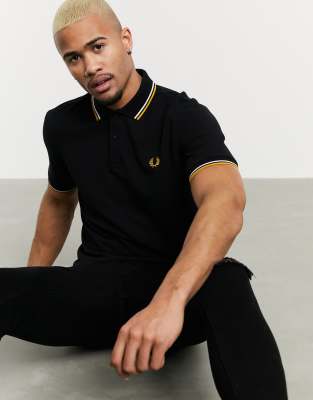 fred perry polo shirt gold