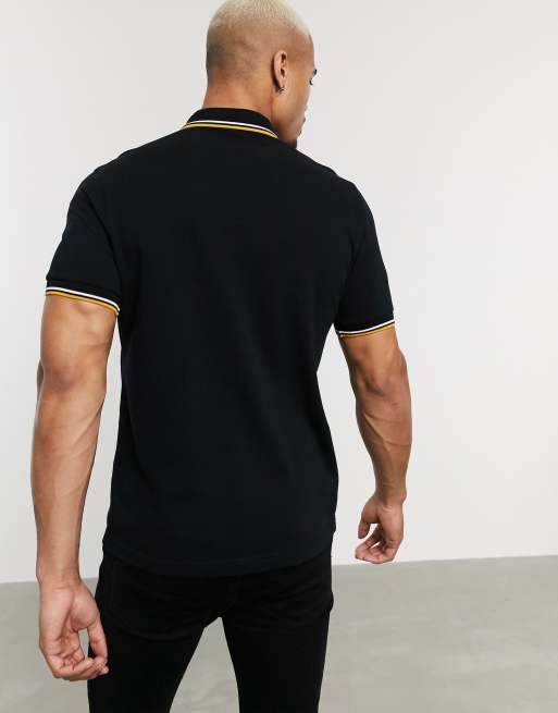 Fred perry best sale black gold polo