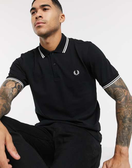 Fred perry twin outlet tipped polo