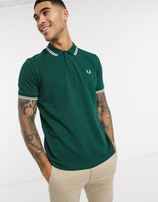 fred perry polo shirt green