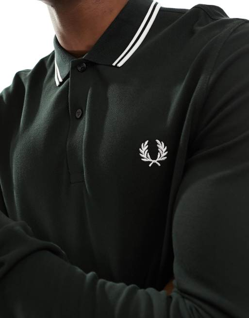 Fred perry long sleeve best sale polo navy