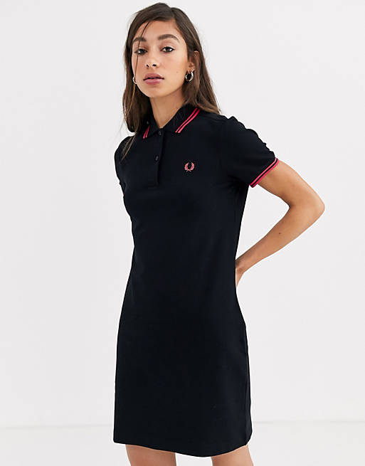 US dollar Jeugd koelkast Fred Perry twin tipped polo dress | ASOS