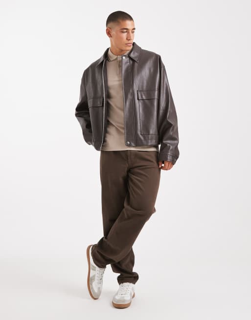 Fred Perry twin tipped polo in beige with brown tipping, 2 of 5