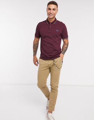 fred perry polo shirt gold