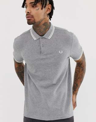 fred perry grey polo