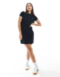 [Fred Perry] Fred Perry twin tipped polo shirt dress in black/blue-Navy 34 NAVY/MINT BLUE