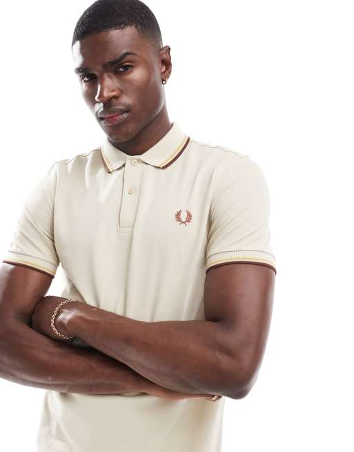 Fred Perry Men s Twin Tipped Slim Fit Polo