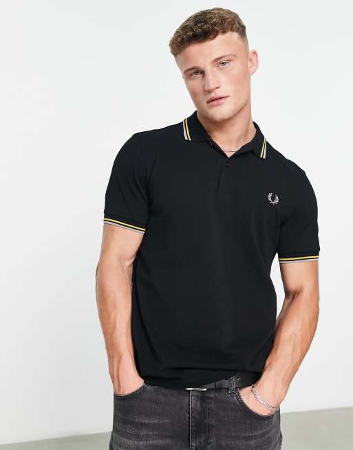 Black fred 2025 perry polo shirt