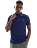 [Fred Perry] Fred Perry twin tipped polo shirt in dark green M FRNCHNY/OLIVEMNT