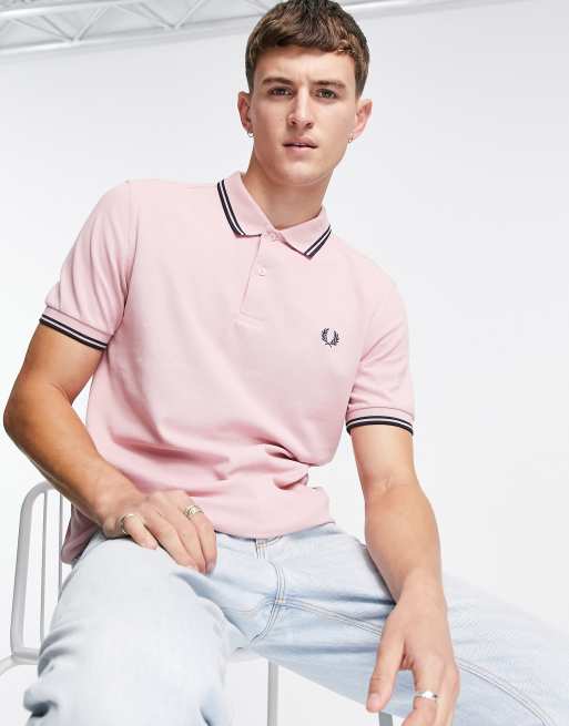 Pink fred shop perry polo shirt