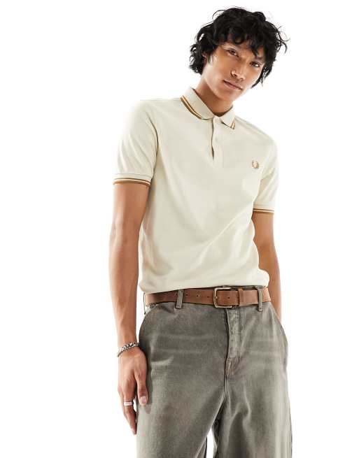 Fred perry twin hot sale tipped polo shirt