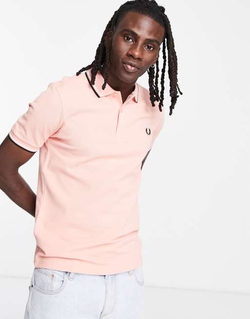 Pink fred perry on sale polo