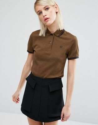fred perry twin tipped polo shirt womens