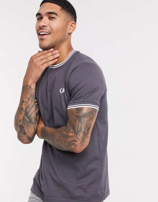 Fred perry grey store shirt