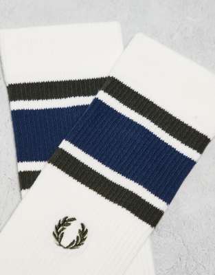 Fred Perry Twin Tipped Socks In White