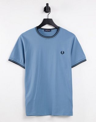 Fred Perry twin tipped t-shirt in blue