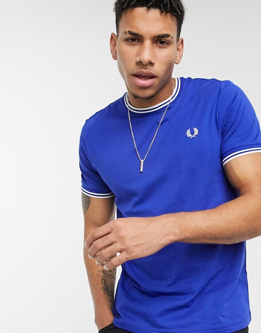 Fred Perry twin tipped t-shirt in blue