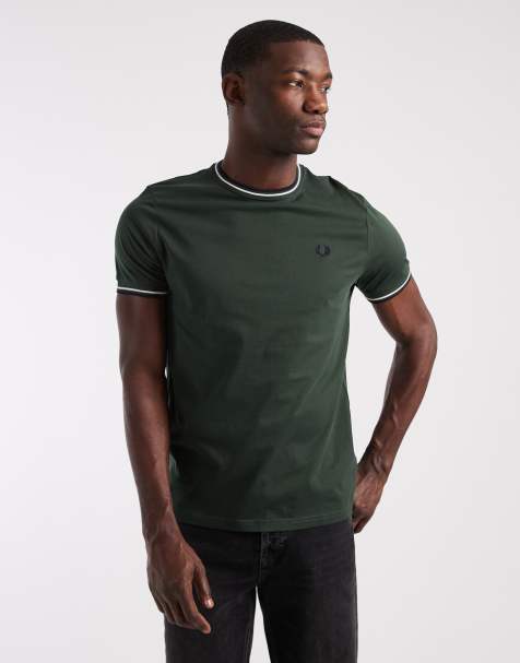 Fred Perry twin tipped t-shirt in green
