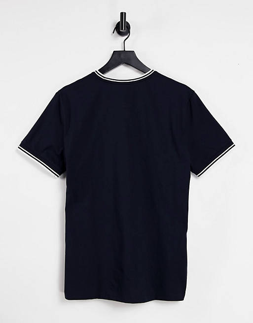  Fred Perry twin tipped t-shirt in navy 
