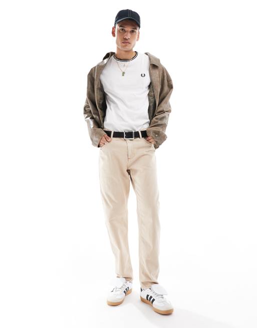 Fred Perry twin tipped t-shirt in white 