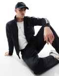[Fred Perry] Fred Perry two colour taped track jacket in black (part of a set) S Black