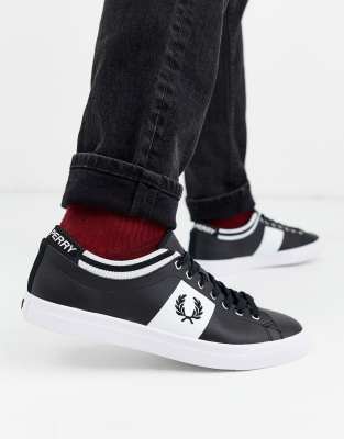 fred perry underspin leather trainers