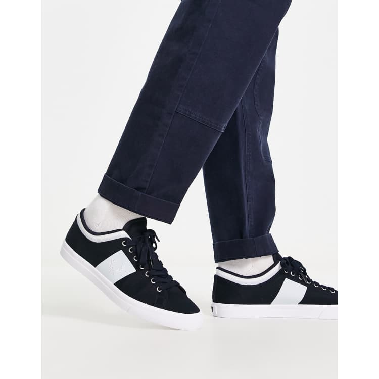 【FRED PERRY】 ★ Underspin Tipped Cuff Twill ★ Fred Perry Underspin Tipped Cuff Twill White/navy – Heppo.com