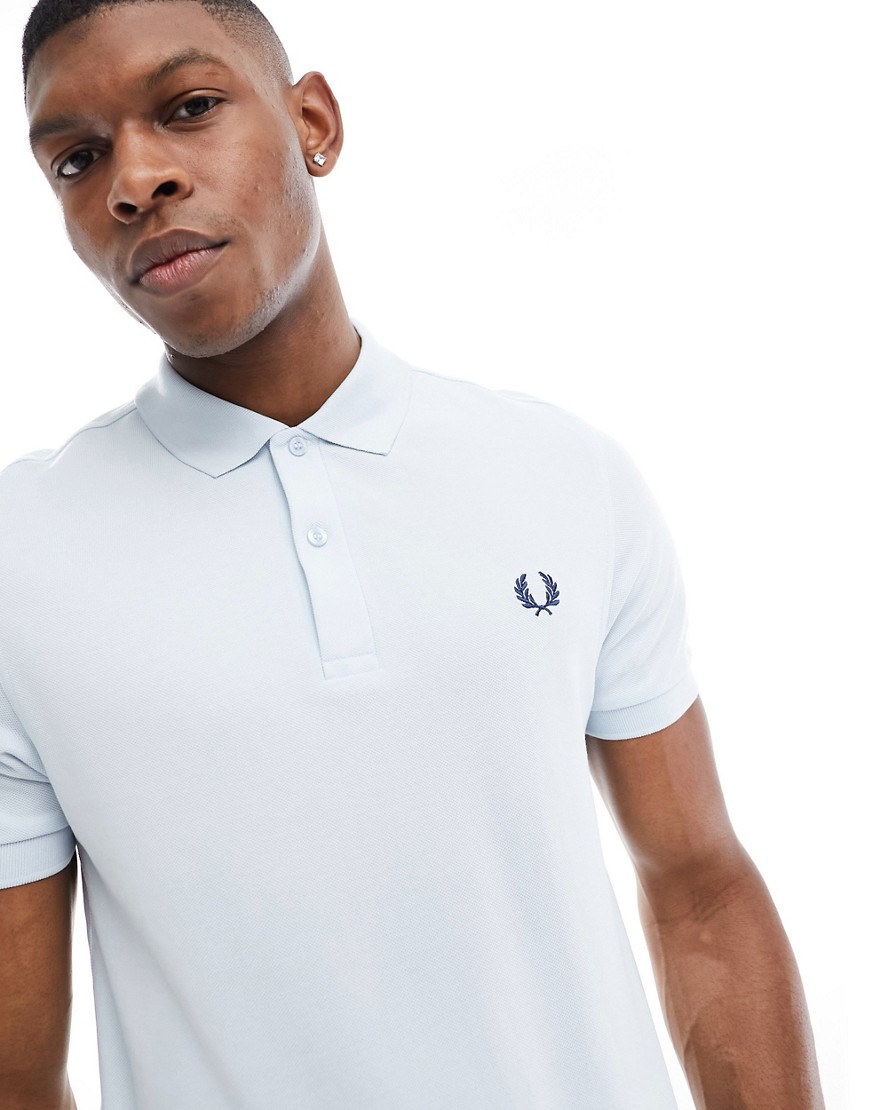 Fred Perry unisex plain polo in baby blue