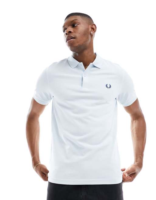 Fred Perry unisex plain polo in baby blue ASOS