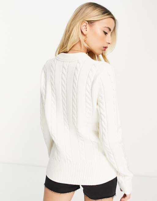 Fred perry clearance cable knit jumper