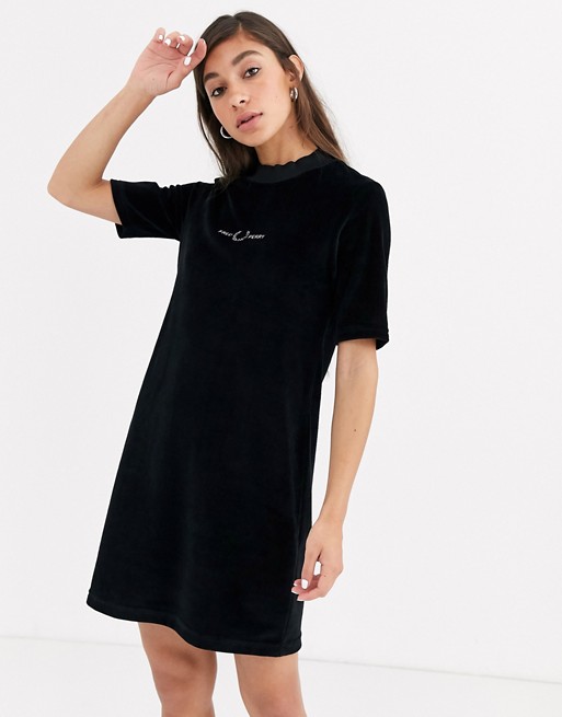 Fred Perry velour embroidered dress