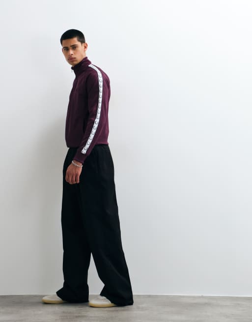 Fred Perry veste de survêtement à bandes contrastantes prune, 2 de 5