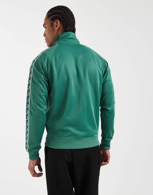 Fred Perry - Veste de survêtement à bandes contrastantes - Vert, 5 de 5