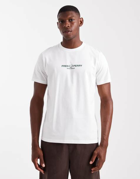 Fred Perry – Vit, sportig t-shirt - view 1