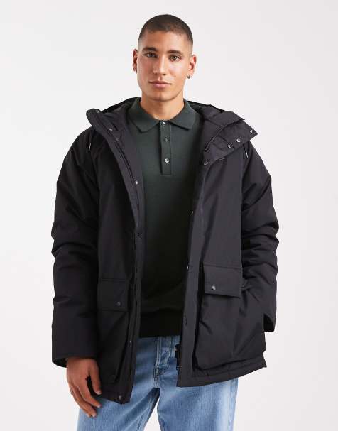 Fred Perry – Wattierter Parka in Schwarz - view 1