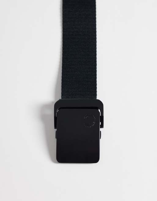 Fred Perry webbing belt in black, 3 of 3