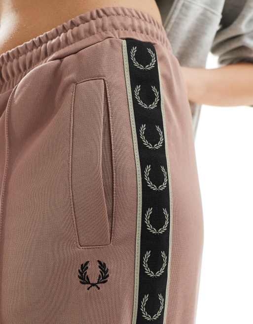 Fred Perry wide leg track pants trousers in pink ASOS