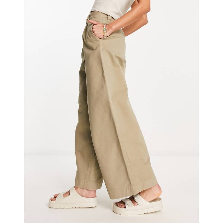 FRED PERRY Brushed Wide Reg Trousers（Slim Fit Trouser