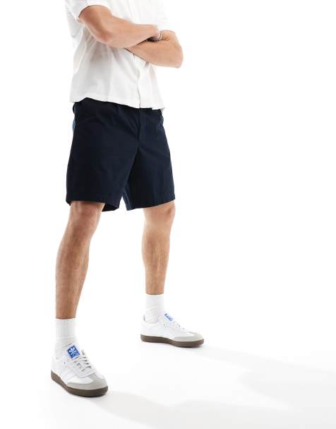 Fred Perry wide leg woven shorts in navy - view 1