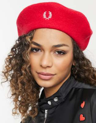 Fred Perry Wool Beret In Red | ModeSens