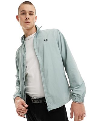 Fred Perry Woven Track Jacket In Baby Blue