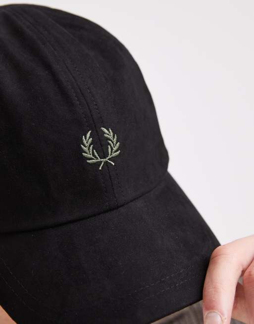 Fred Perry wreath logo cap in black, 2 of 3