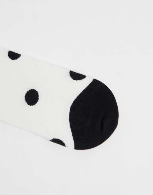 Fred Perry x Amy Winehouse chaussettes à pois noir et blanc, 3 de 3