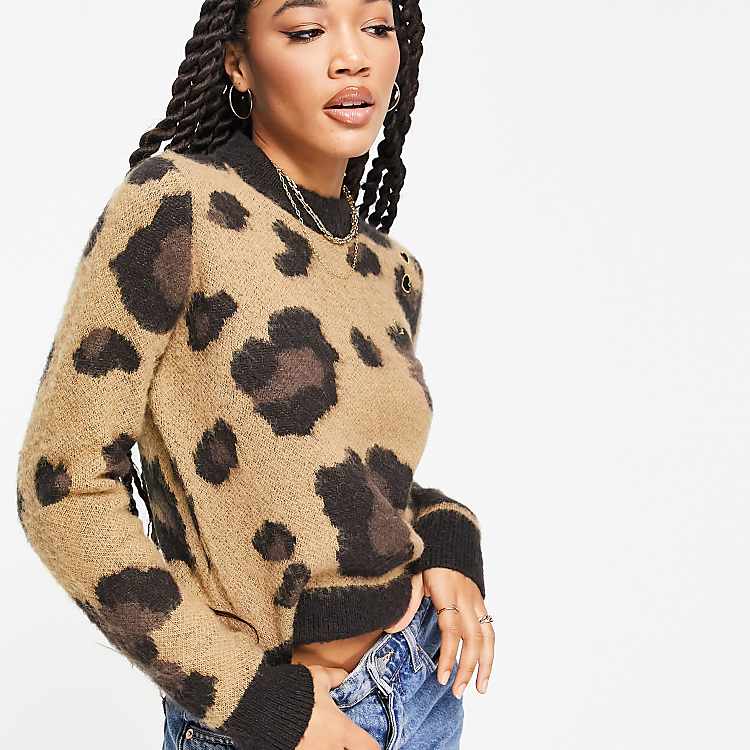 Fred Perry X Amy Winehouse jumper in leopard | ASOS Fred Perry X Amy Winehouse jumper in leopard | ASOS