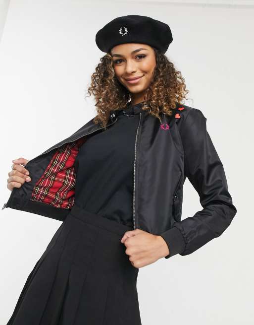 Fred Perry x Amy Winehouse lyric jacket in black | ASOS