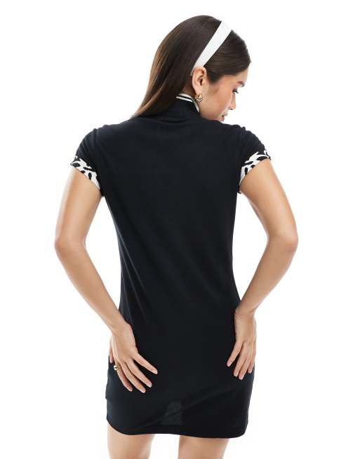 Fred Perry X Amy Winehouse printed trim pique dress | ASOS