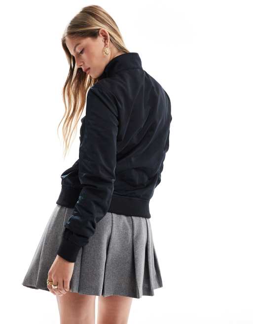 Fred Perry x Amy Winehouse - Satijnen jack met rits in zwart, 2 van 4