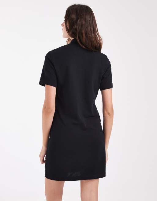 Fred Perry x Amy Winehouse short sleeve keyhole logo mini dress in black, 3 of 4